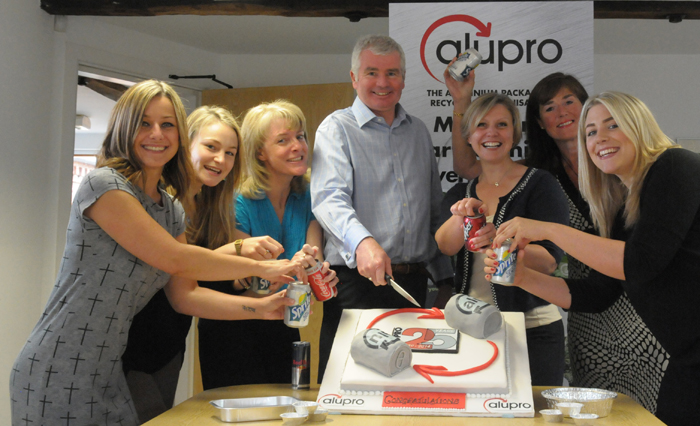 The team at Alupro celebrating 25 years of success