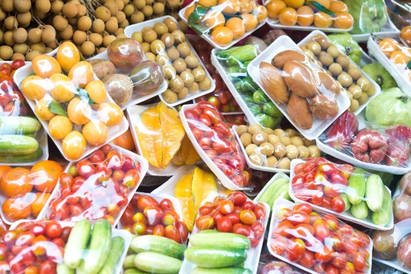 Fruit in packaging