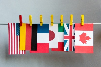 G7 nation flags