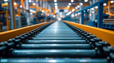 Empty Conveyor Belt illustrating reduced consumption