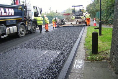 Recycled plastic road surface trialled by Enfield Council 
