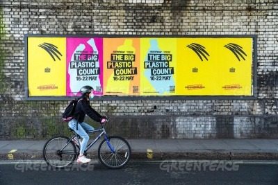 Greenpeace Big Plastic Count posters
