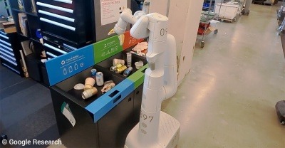 Google robots sorting waste