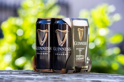 The new cardboard pack for Guinness
