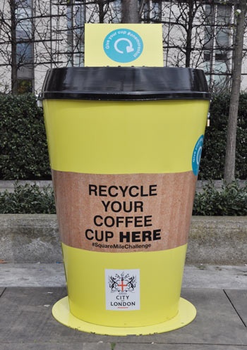 London’s workers urged to recycle 5m coffee cups in 2017 through Square Mile Challenge