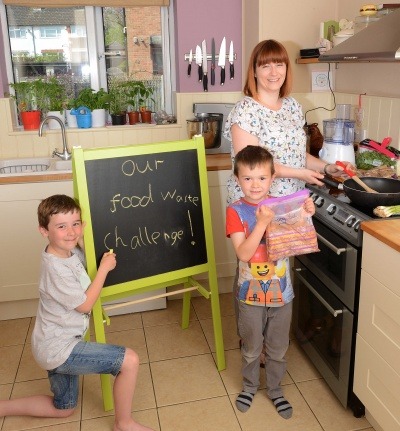 A family in East Anglia try out Hubbub's food waste challenge A family in East Anglia try out Hubbub's food waste challenge