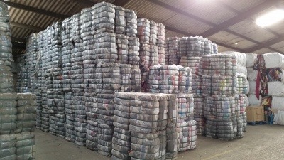 Textiles in bales