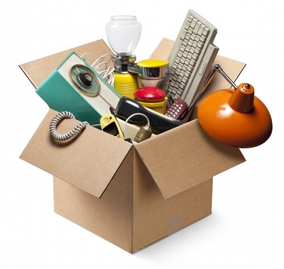 Thousands of tonnes of repairable appliances end up in landfill each year Box of discarded household appliances