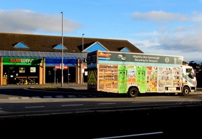 A Wastesavers recycling truck