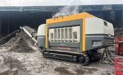  UNTHA XR3000C mobile shredder at Bloomfield Recycling's depot