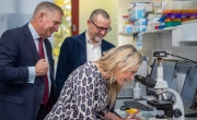 Gillian Martin, Iain Gulland, Dominic Fry at pioneering biotech start-up, MiAlgae