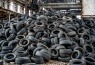 Pile of waste tyres