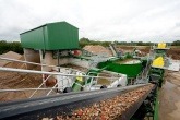 View from the conveyor belt at Sheehan C&D waste recycling plant