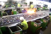 Fire breaks out on sorting line at a Materials Recovery Facility ©ESA