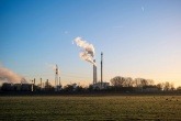 Waste incinerator smokestack