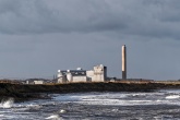Lynemouth Biomass Power Station on the Northumberland coast