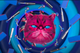 Hypnocat, mascot of the Recycle Your Electricals campaign 