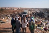 representatives at landfill in South Africa