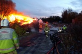 Fire services tend to two waste fires ignited during Bonfire weekend