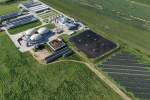 aerial image of an AD plant