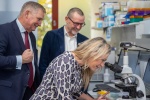 Gillian Martin, Iain Gulland, Dominic Fry at pioneering biotech start-up, MiAlgae