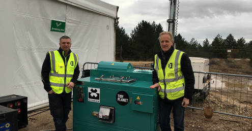 Tidy Planet managers at Bovington plant