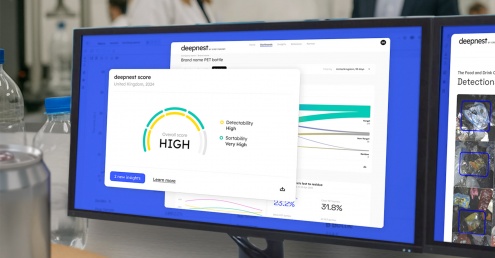 Computer screen displays Deepnest performance insights