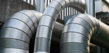 Pipes in a district heat network