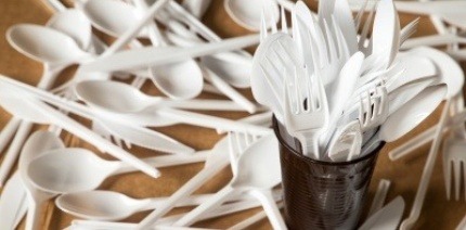 Single use plastics forks cutlery