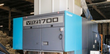 Vecoplan VAZ1700 plastic shredder installed at YS Reclamation